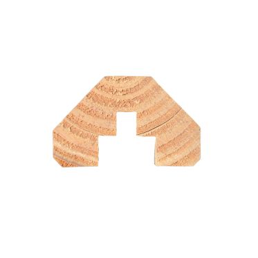 Couvertine Bois Douglas pour Palissade et Clôture - 45x75x2000mm