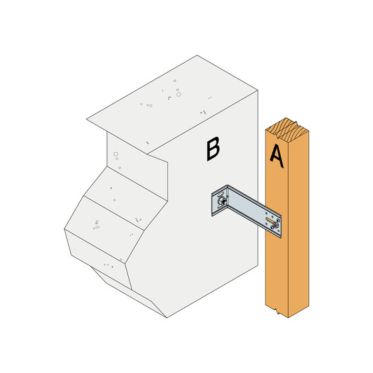 Équerre de Bardage EBCN100/2.5 Z450 pour Isolation Thermique par l’Extérieur