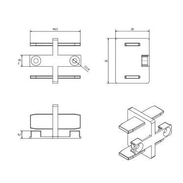 Connecteur lineaire pour KERADECK 30 - 2