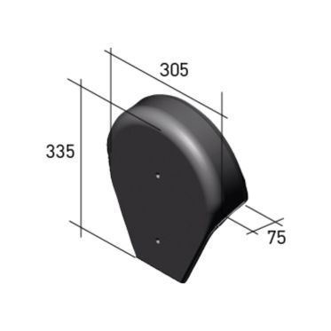 Fronton pour faitieres prime à pureau variable klinker - Q83
