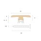 Barre de seuil en T Bjelin Chene Misty White - 2