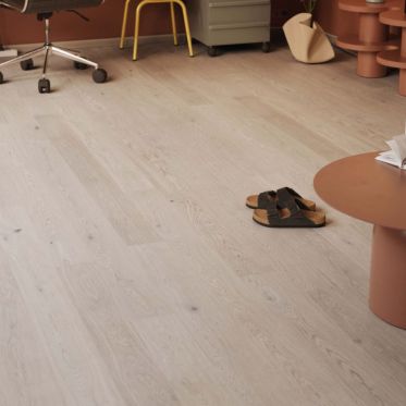 Sol bois densifié Woodura Verni Pro Mat Cl33 Powder White DALEN 3.0 M