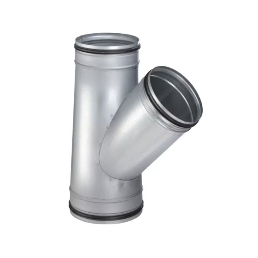 Embranchement Y à 45° avec joint DN200/200/200 - acier galvanisé - Zehnder