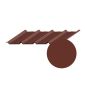 Tole Couverture Acier rouge TOP4-40, epaisseur 75/100 - 2