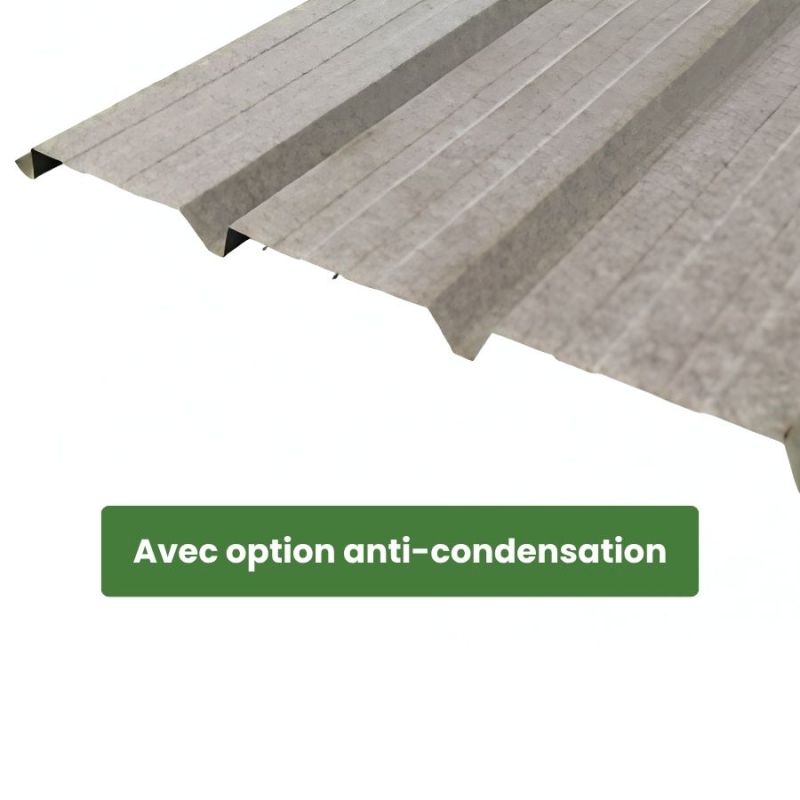 Tôle couverture acier TOP4-40 - Bac acier galvanisé - 8