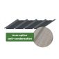 Tôle couverture acier gris anti condensation TOP4-40 0,63mm - 0