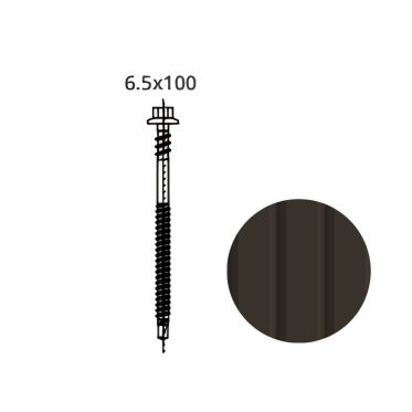Fixations 6,5 × 100 mm pour...