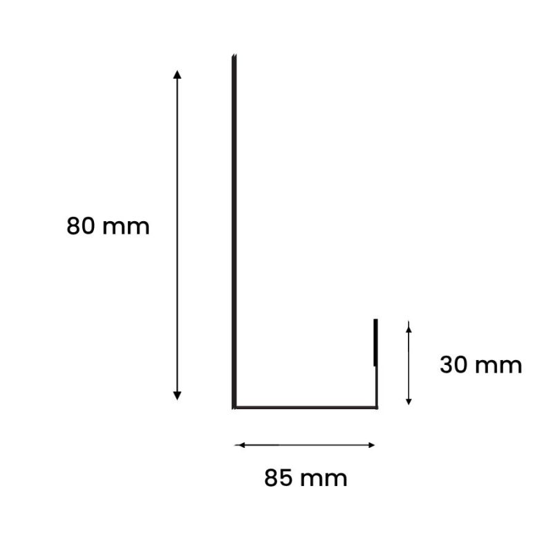Profil finition universel - Plus - XL45+40 pour Onwood Baro 710 - dimensions
